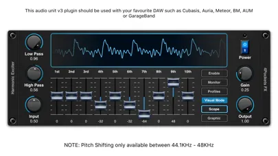 Screenshot di Harmonic Exciter AUv3 Plugin
