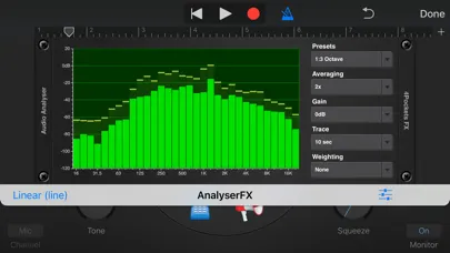 Screenshot di Analyser & Tuner AUv3 Plugin