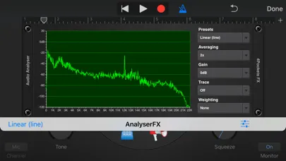 Screenshot di Analyser & Tuner AUv3 Plugin