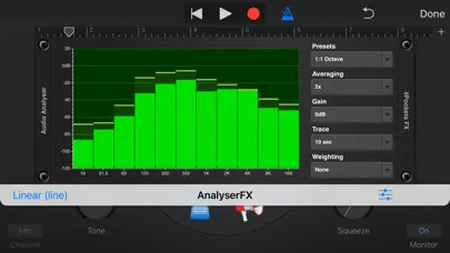 Screenshot di Analyser & Tuner AUv3 Plugin