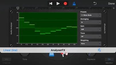 Screenshot di Analyser & Tuner AUv3 Plugin