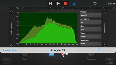 Screenshot di Analyser & Tuner AUv3 Plugin