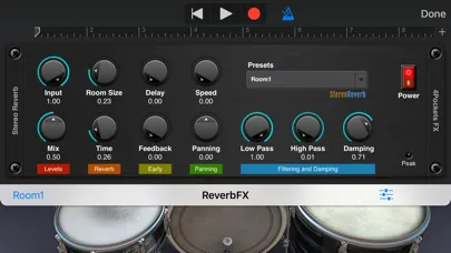 Stereo Reverb AUv3 Plugin スクリーンショット