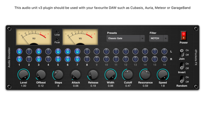 Capturas de pantalla de Audio Shredder AUv3 Plugin