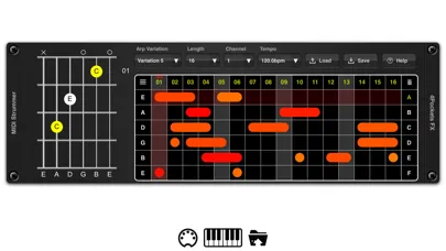 Ảnh chụp màn hình của MIDI Strummer AUv3 Plugin