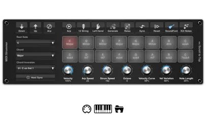 Ảnh chụp màn hình của MIDI Strummer AUv3 Plugin
