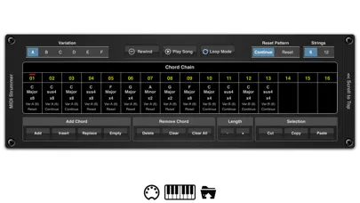 Ảnh chụp màn hình của MIDI Strummer AUv3 Plugin