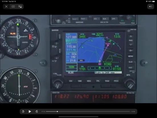 Capturas de pantalla de Approaches GARMIN GNS430/530W iPad 