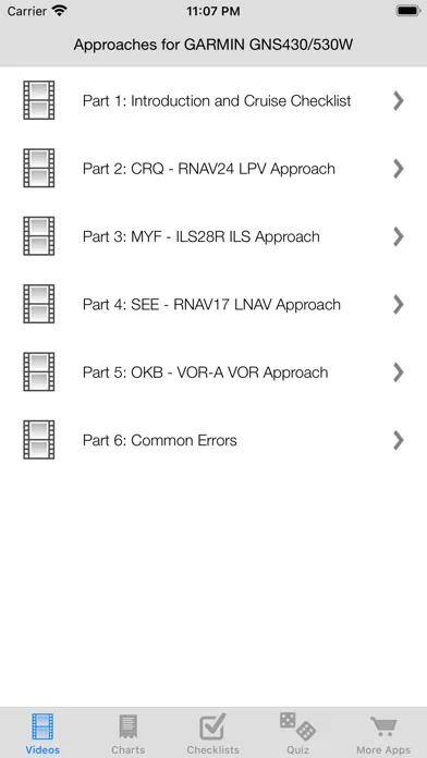 Capturas de pantalla de Approaches GARMIN GNS430/530W
