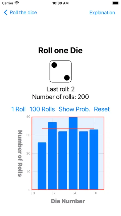 Zrzuty ekranu Roll one/two Die/Dice