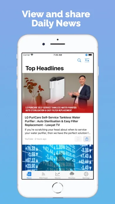 Captures d'écran de Central News