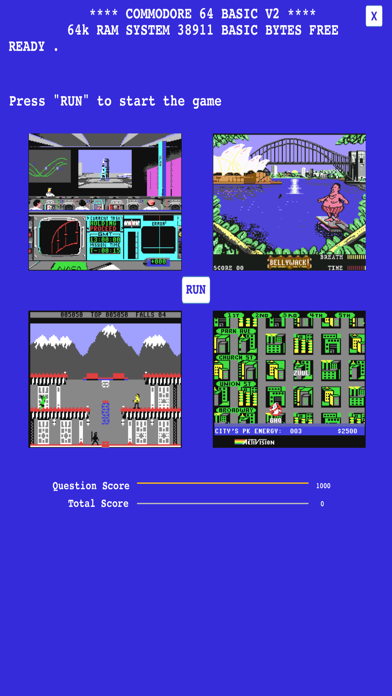ภาพหน้าจอของ C64 Quiz