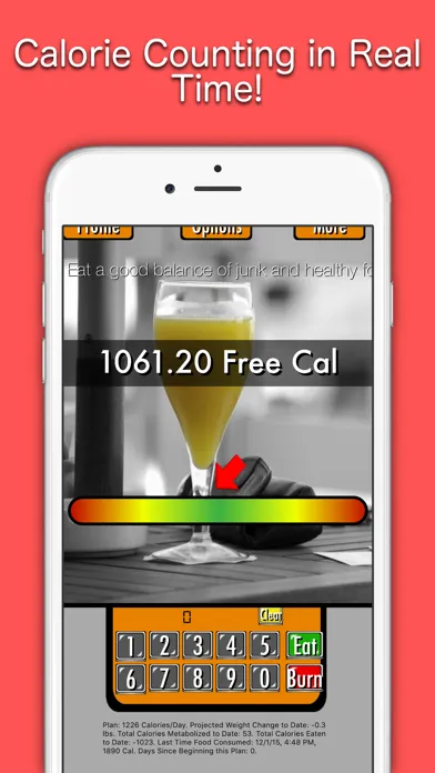 Zrzuty ekranu Fat Be Gone ™ - Free Calorie Counter Made Easy!