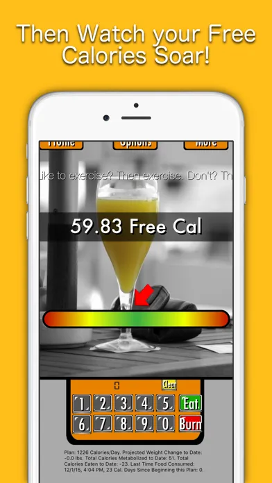 Zrzuty ekranu Fat Be Gone ™ - Free Calorie Counter Made Easy!