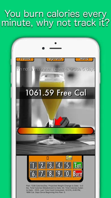 Zrzuty ekranu Fat Be Gone ™ - Free Calorie Counter Made Easy!