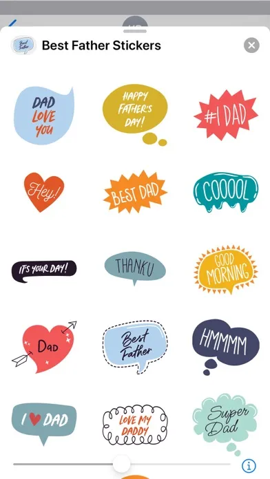 Tangkapan skrin Best Father Stickers