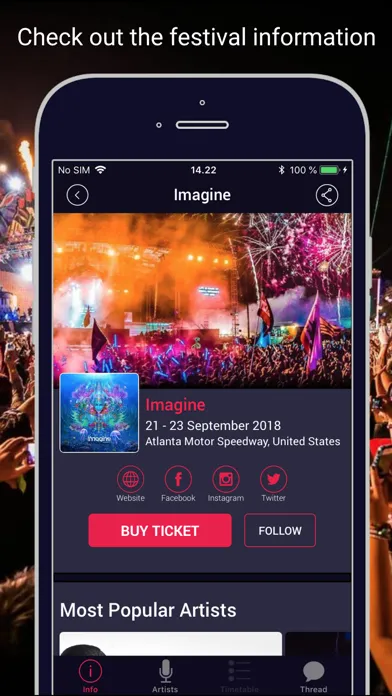 FestivAll, all music festivals سکرین شاٹس