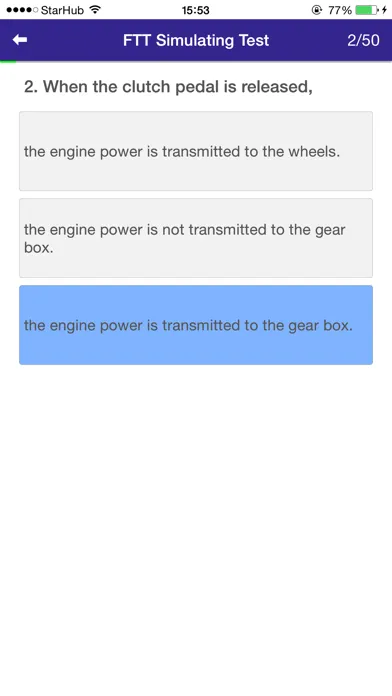 ภาพหน้าจอของ Final Theory Test Singapore ( FTT Test SG )