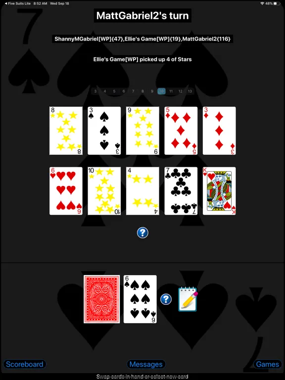 Five Suits Lite iPad  Screenshots