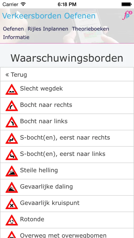 Gratis Verkeersborden Oefenen應用截圖