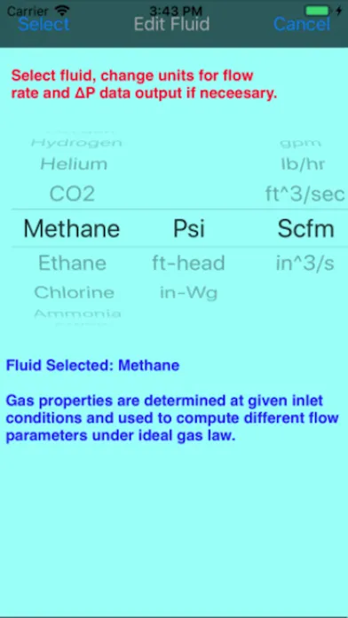 Ảnh chụp màn hình của Fluid Pressure Drop