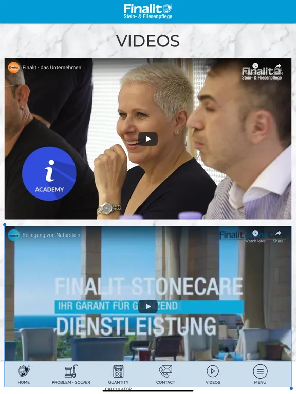 Скриншоты Finalit Stein- & Fliesenpflege iPad 
