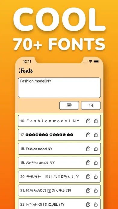 Скриншоты Fonts: Fonts for iPhones