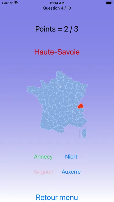 Capturas de tela do France, Régions & Départements