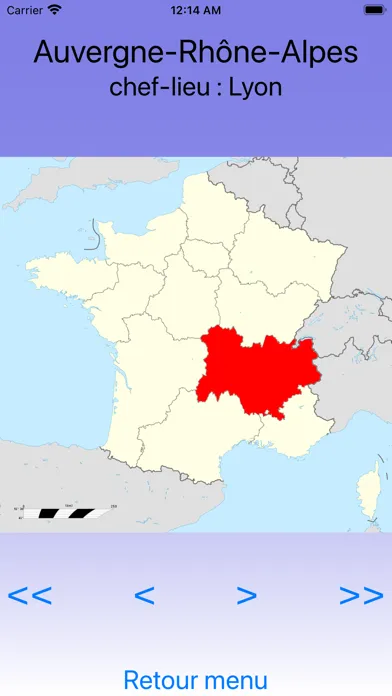 Capturas de tela do France, Régions & Départements