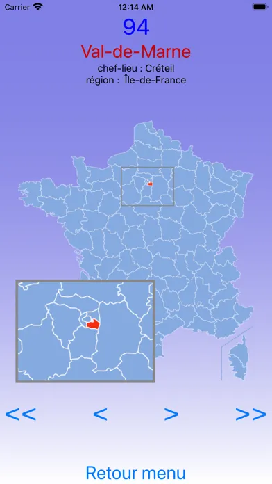 Capturas de tela do France, Régions & Départements