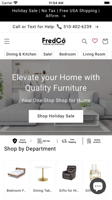 Capturas de pantalla de FredCo Furniture