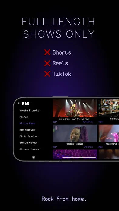 Скриншоты Front Row Live Concerts