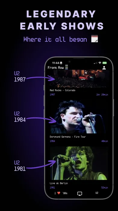 Скриншоты Front Row Live Concerts