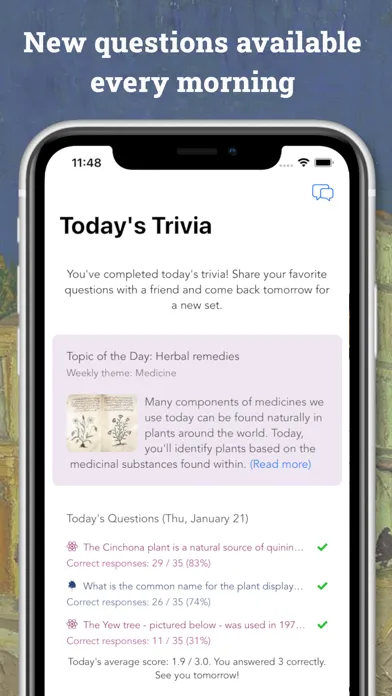 Screenshot di Wikitrivia: Daily Trivia Club