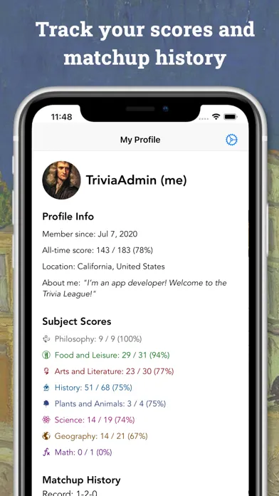 Screenshot di Wikitrivia: Daily Trivia Club