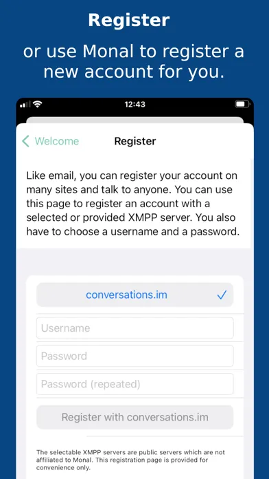 Monal - XMPP Chat স্ক্রিনশট