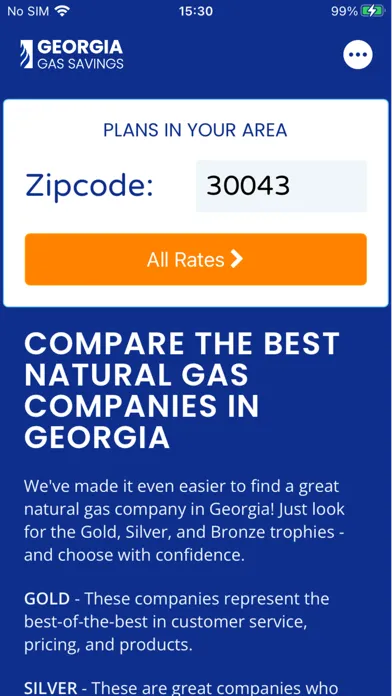 Georgia Gas Savings Screenshots