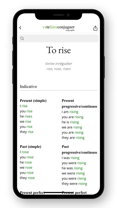 Скриншоты English Conjugation