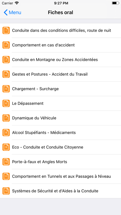 Captures d'écran de Permis C/CE - Examen camion