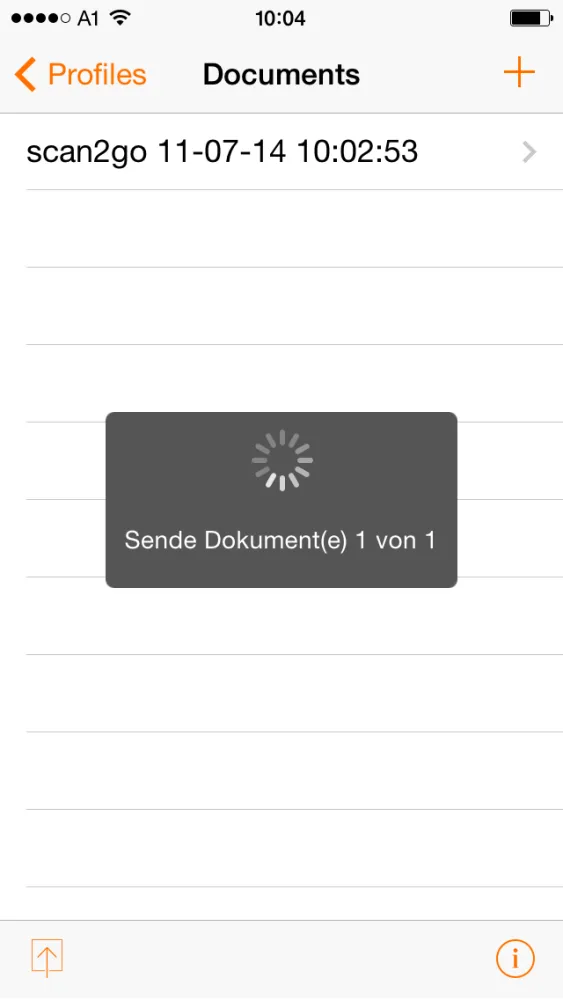 Capturas de tela do scan2go