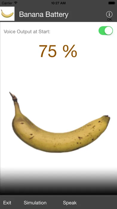 ภาพหน้าจอของ Banana Battery