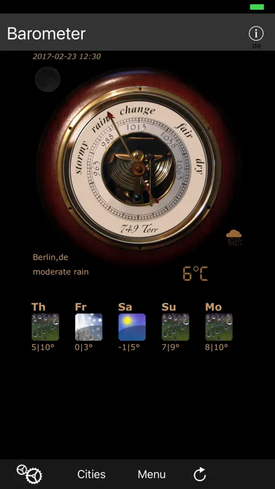 Captures d'écran de Barometer antique