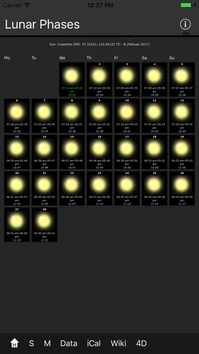 Tangkapan layar Lunar Phases