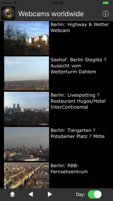 Tangkapan layar Webcams worldwide