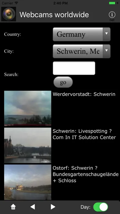 Tangkapan layar Webcams worldwide
