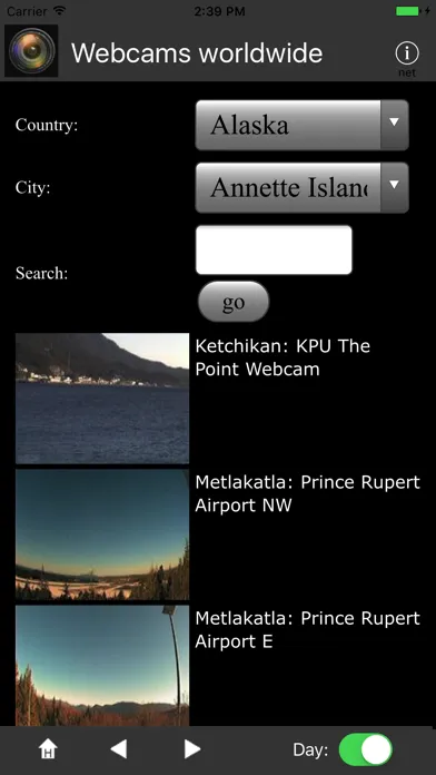 Tangkapan layar Webcams worldwide
