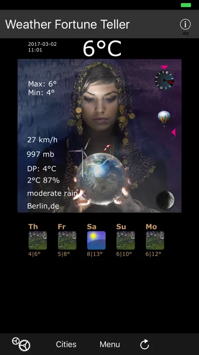 Captures d'écran de Weather Fortune Teller