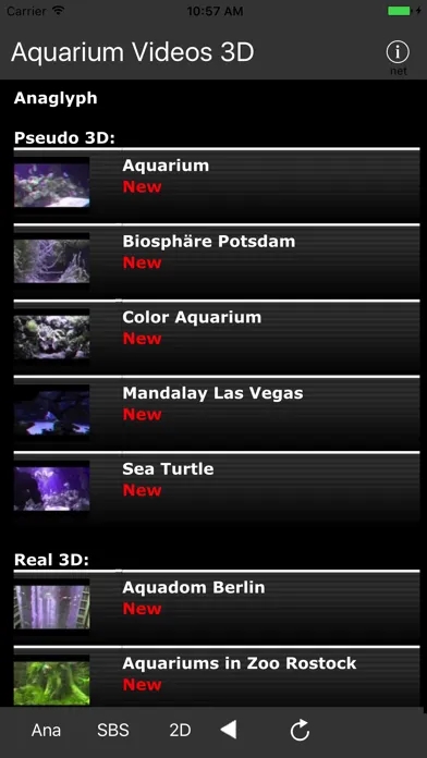 Capturas de tela do Aquarium Videos 3D