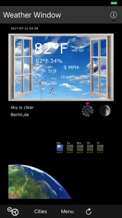 Скриншоты Weather Window