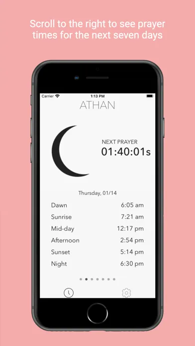 Captures d'écran de Athan Helper